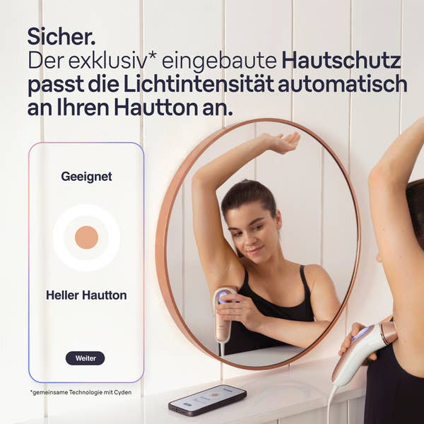 Braun Smart IPL Skin i·expert PL7387, Haarentfernung für zu Hause, Gratis-App, Aufbewahrungstasche