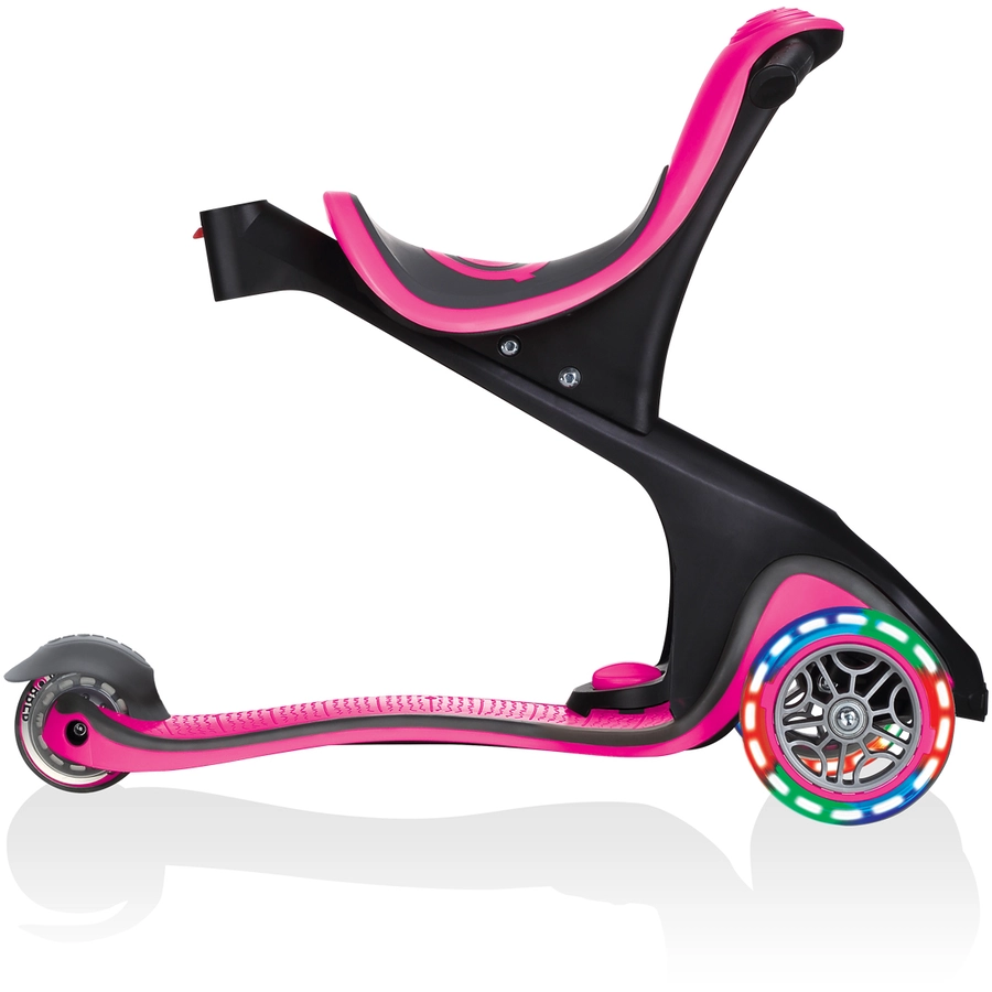 GLOBBER GO-UP COMFORT LIGHTS mit Leuchtrollen, pink