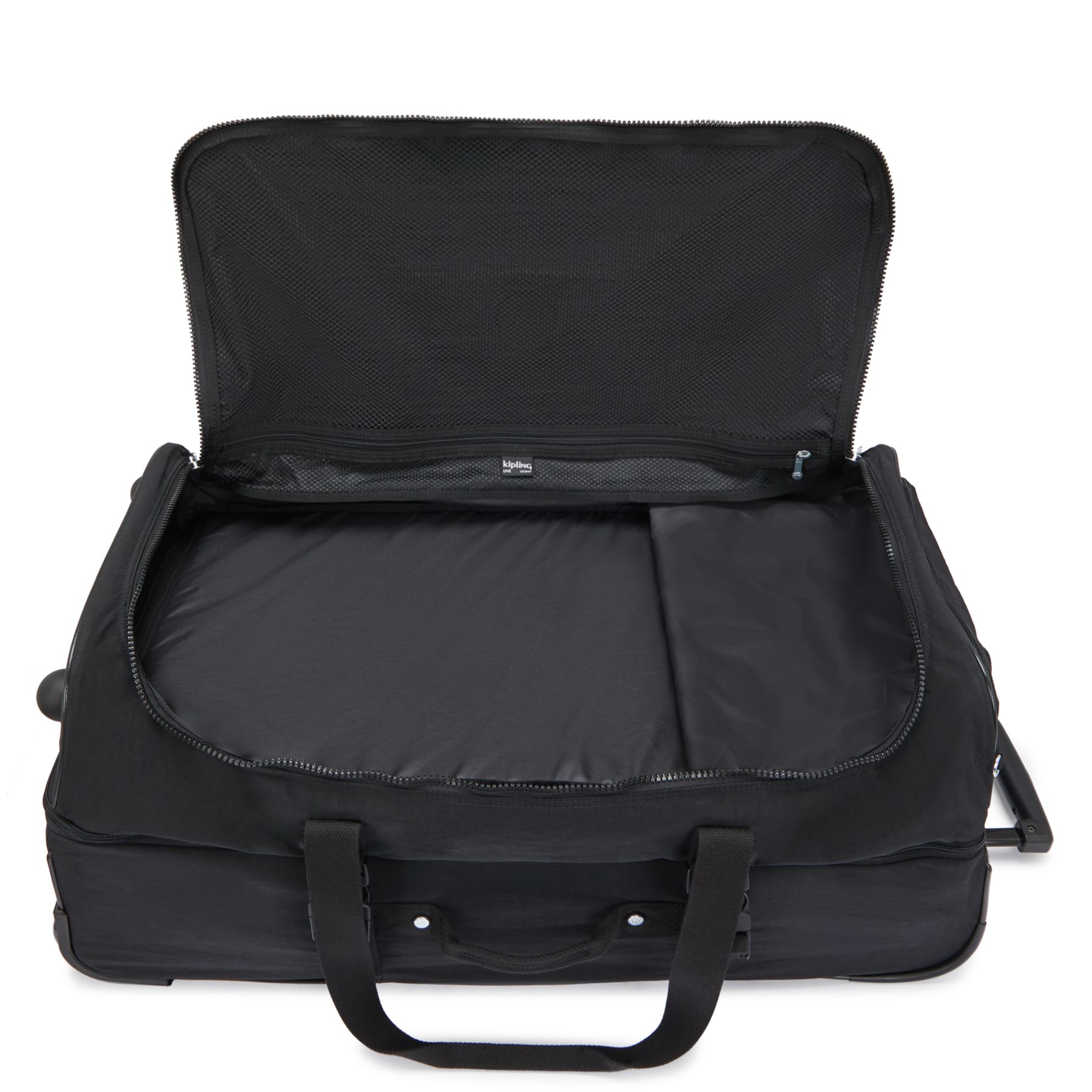 TEAGAN L Grand Sac de Voyage à Roulettes - Black Noir