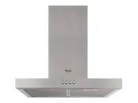 Whirlpool AKR 558/3 IX - Hætte - skorsten flad - bredde: 59.8 cm - dybde: 45 cm - udtrækning og gencirkulation (med ekstra ekstrationssæt) - rustfrit stål