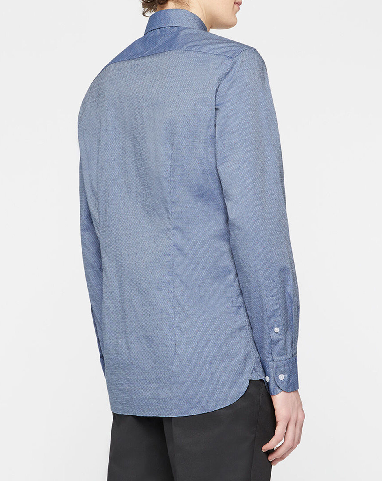 Tommy Hilfiger Chemise slim à pois bleue