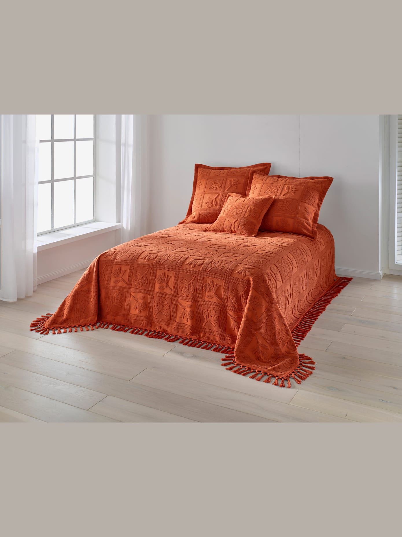 Plaid tissé en relief