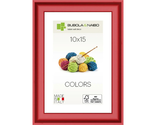 Moderne houten fotolijst, rood, 10x15 cm