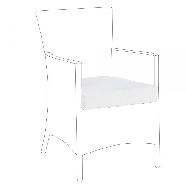 Beliani Conjunto de 8 Capas de Almofada Brancas Creme em Tecido 47 x 47 x 10 cm