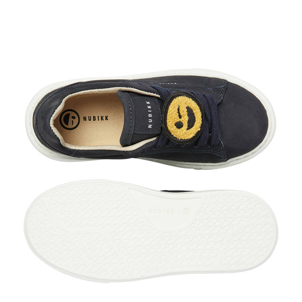 Nubikk Vince Tora Knubuck sneakers donkerblauw