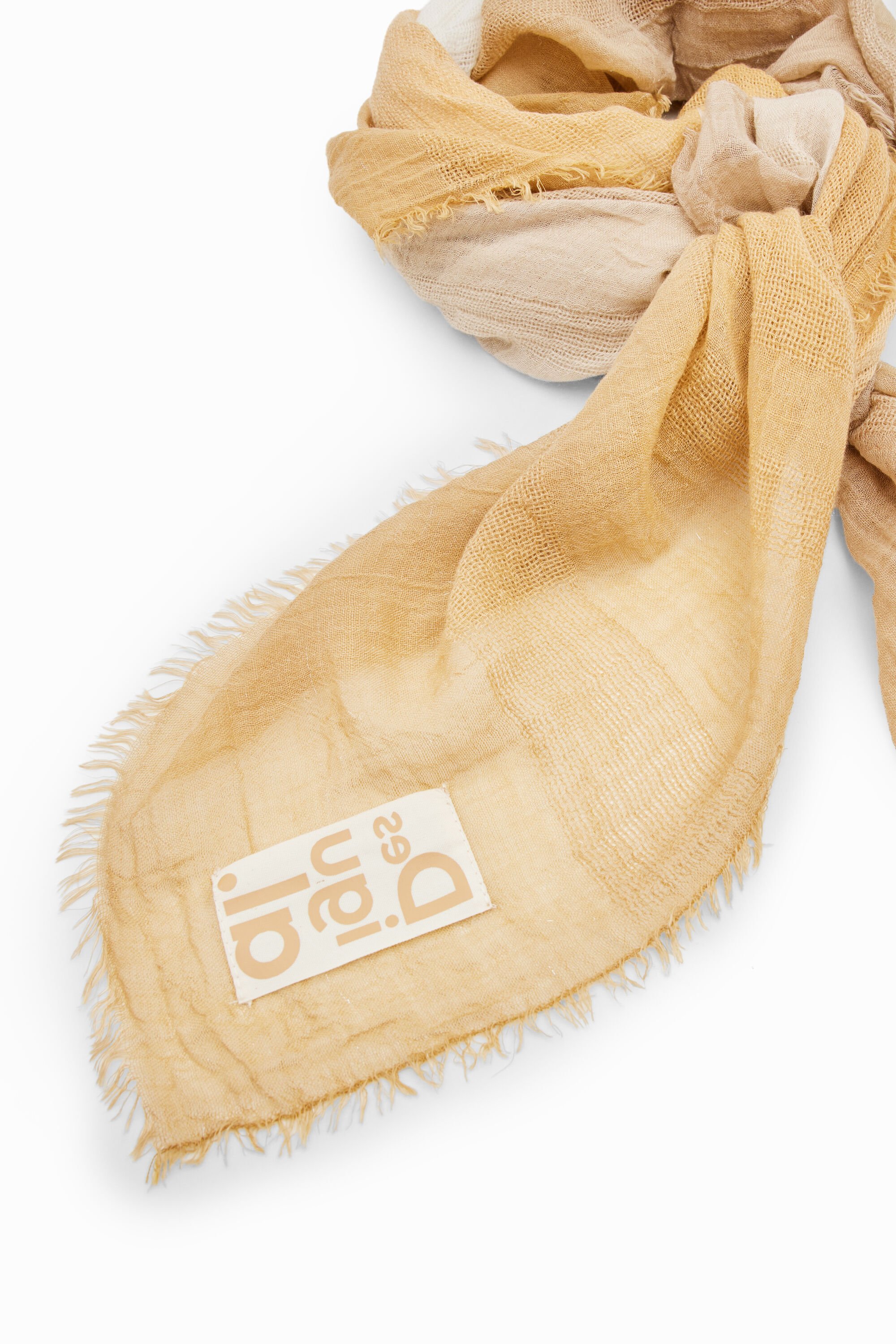 Foulard rectangulaire tie and dye dégradé