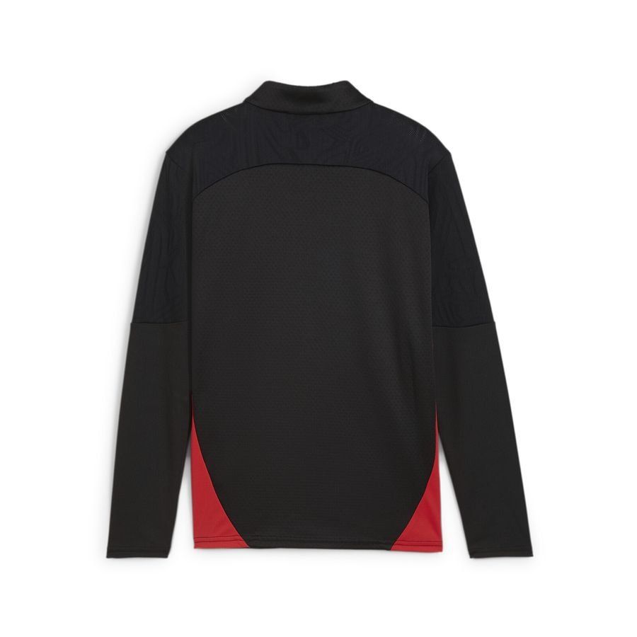 Milan AC Maillot d'Entraînement Fermeture Éclair 1/4 - Noir/For All Time Red Enfant