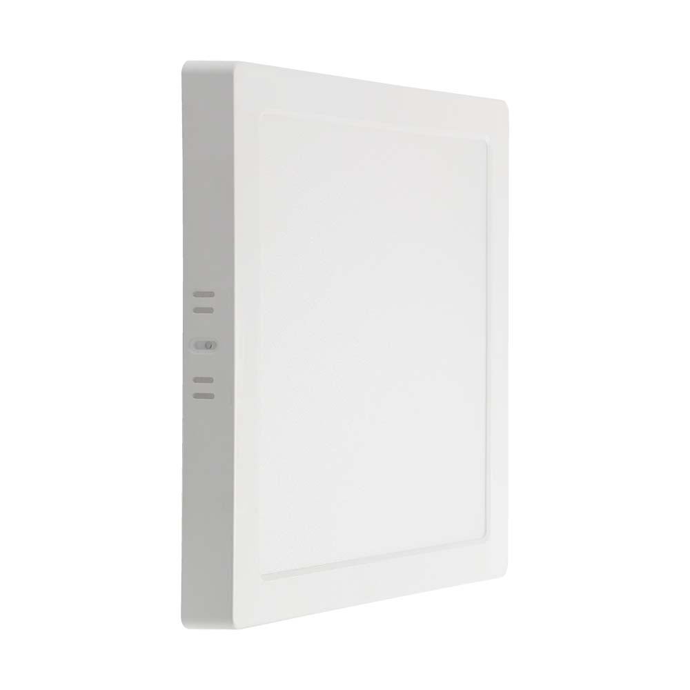 V-TAC VT-60006-SQ - LED-minipanelen - met achtergrondverlichting - opbouwserie - IP20 - wit