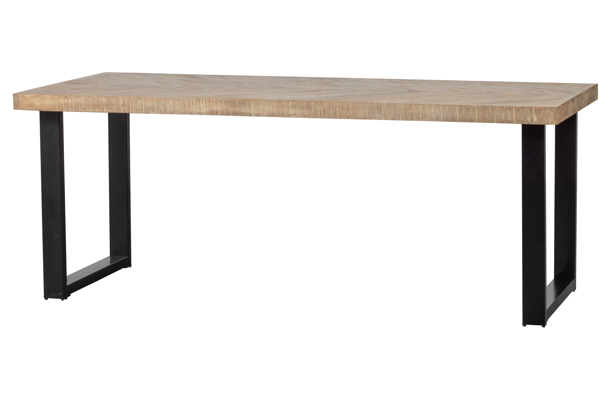 WOOOD tafel Tablo mango visgraat 180x90 Tablo Tafel Mango Visgraat 180x90 - U-poot