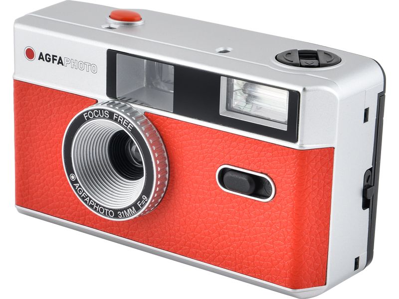 Agfa Analogkamera 35 mm - Rot Wiederverwendbare 35 mm Analogkamera