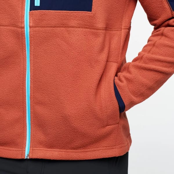 Veste polaire ski rando COTOPAXI ABRAZO HOODED FULL-ZIP FLEECE MARITIME/SPICE