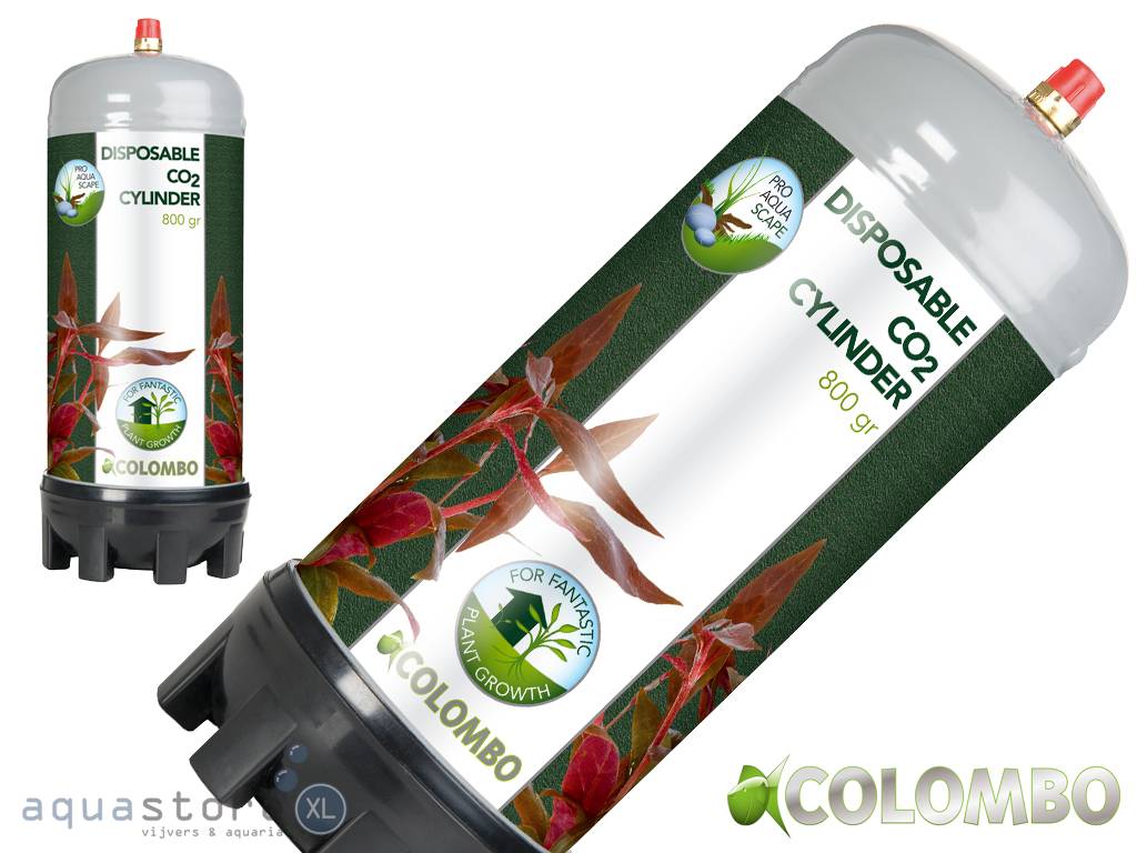 Colombo Flora Grow CO2 800 gram x4  | Wegwerpfles