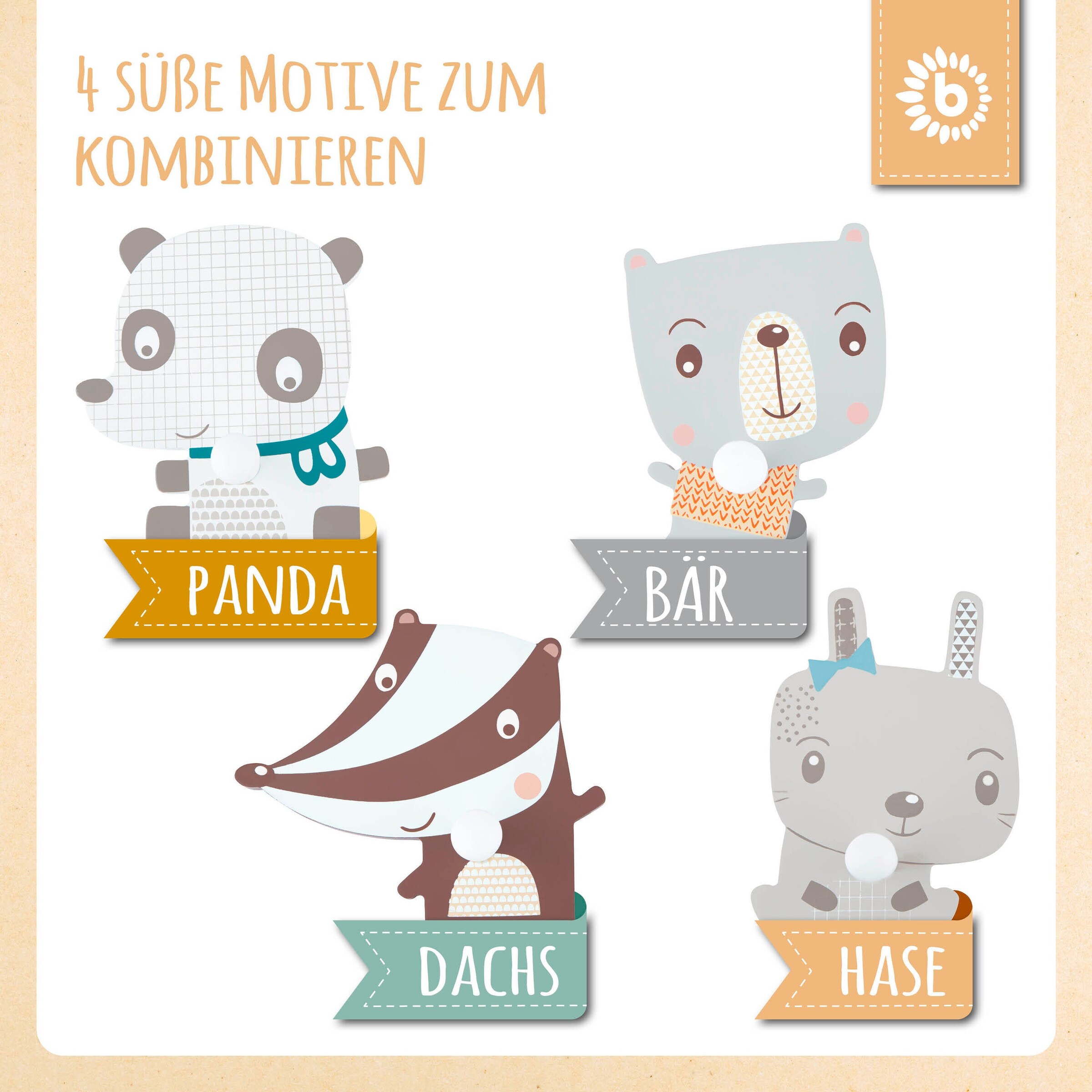 Bieco Kindergarderobe Hase Blau