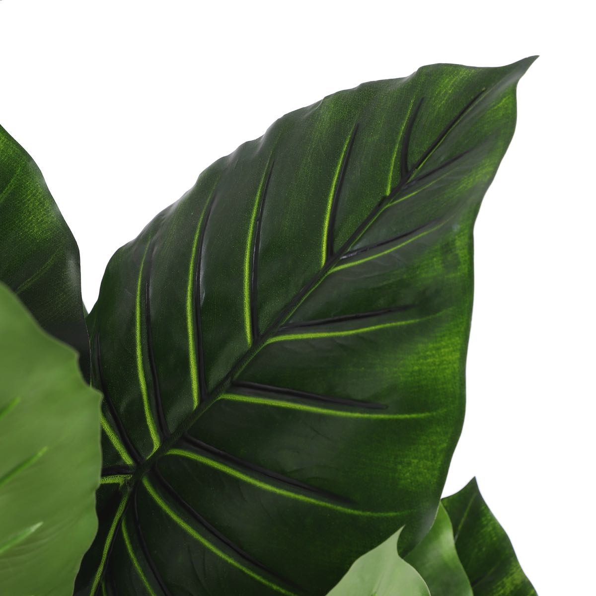 Mica decorations plante artificielle taro - 60x60x120 cm - pe - vert