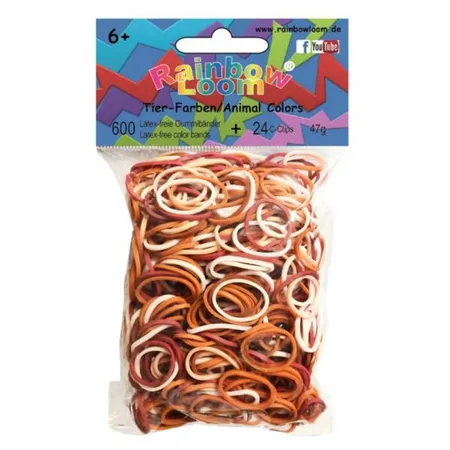 Original Rainbow Loom® Gummibänder Mix, Tierfarben