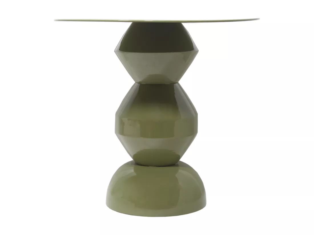 Table d'appoint en métal - Kaki - SUPITA