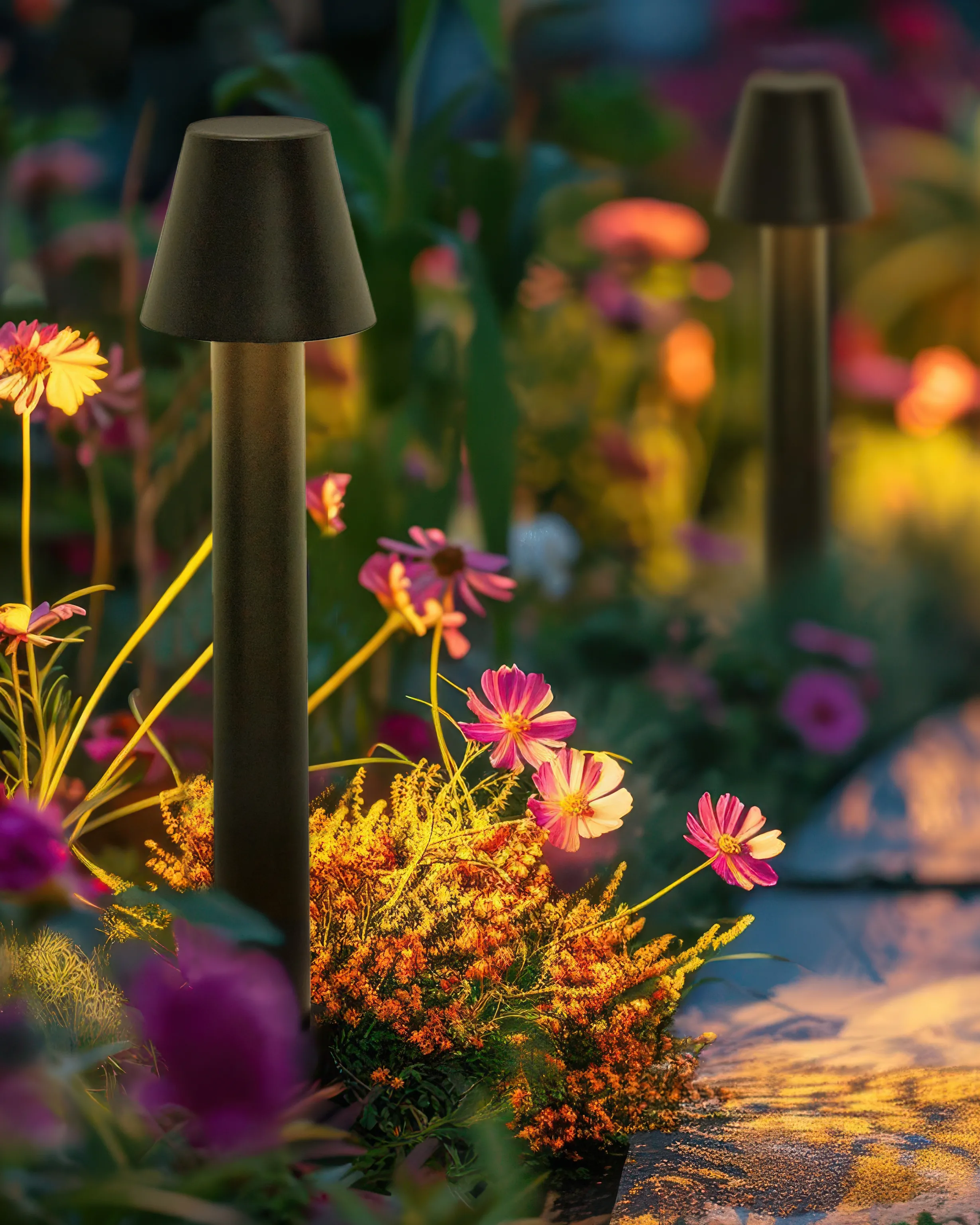 LED paallamp voor buiten HOLMES Zwart