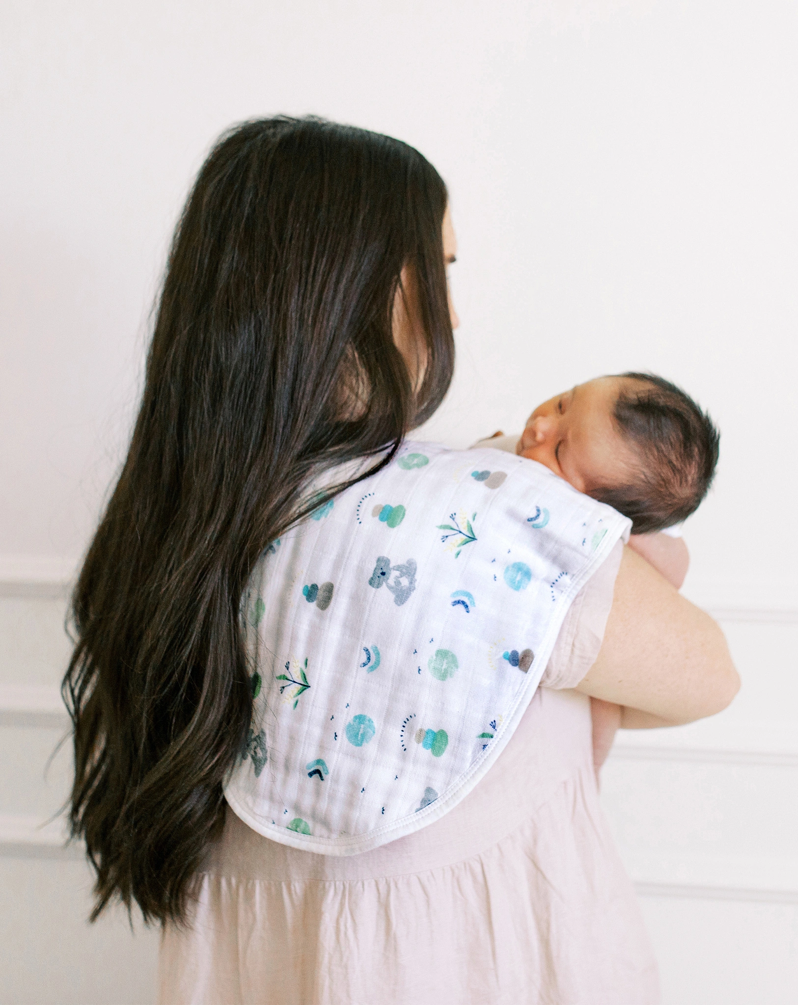Lätzchen BURPY BIB – NOW + ZEN 2er-Set in mint/weiß