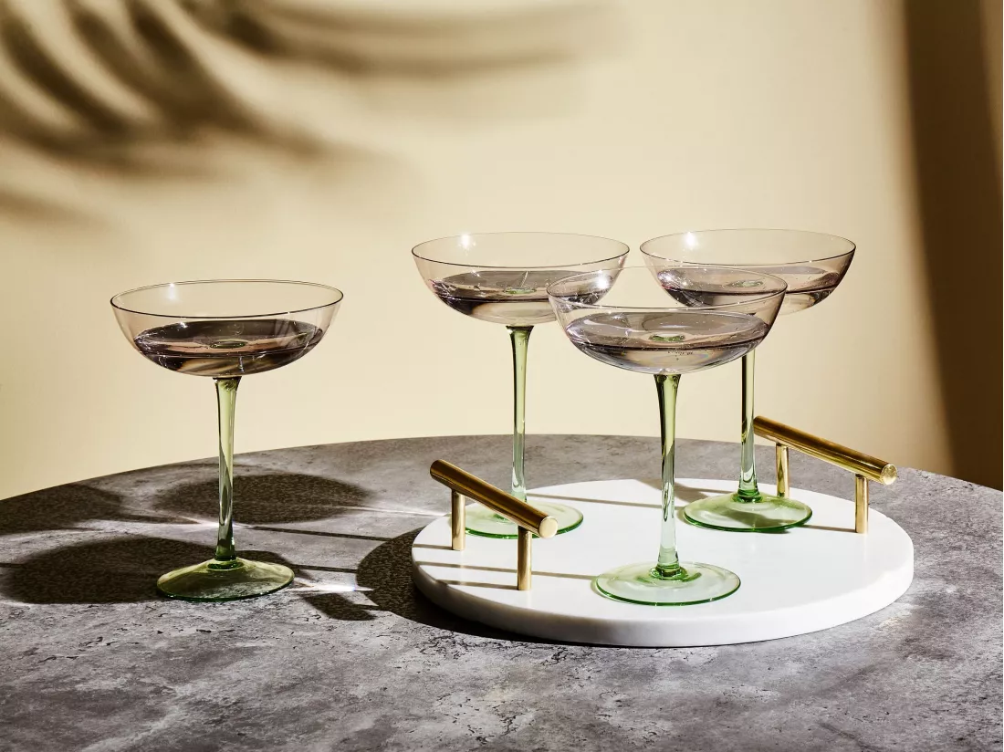 Lot de 4 verres à Martini DIOPSIDE 250 ml Rose