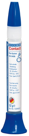 WEICON VA 8406 Cyanoacrylaatlijm | Superlijm voor snelle bevestiging en verlijming | 12 g