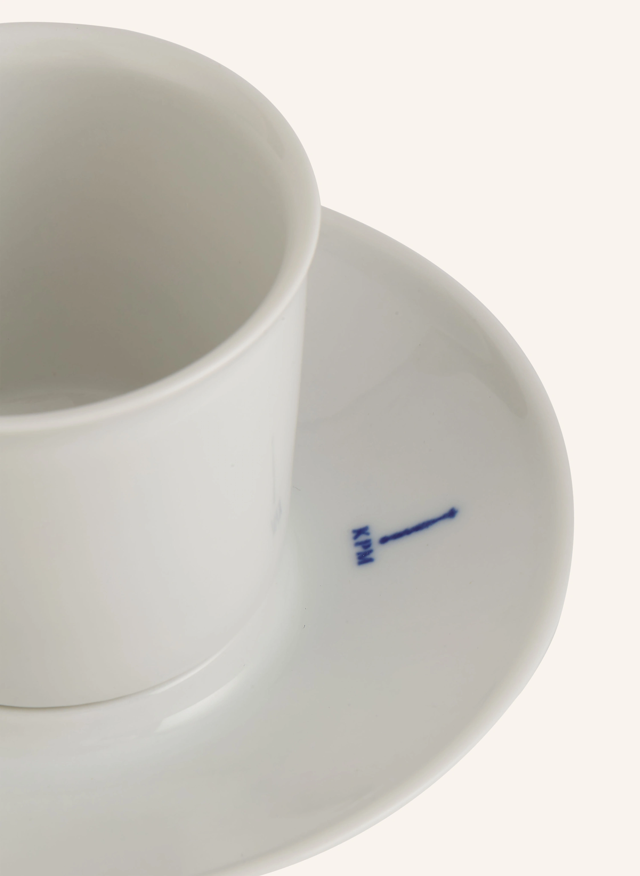 KPM 2er-Set Espressotassen FLUGZEUGTASSE mit Untertassen