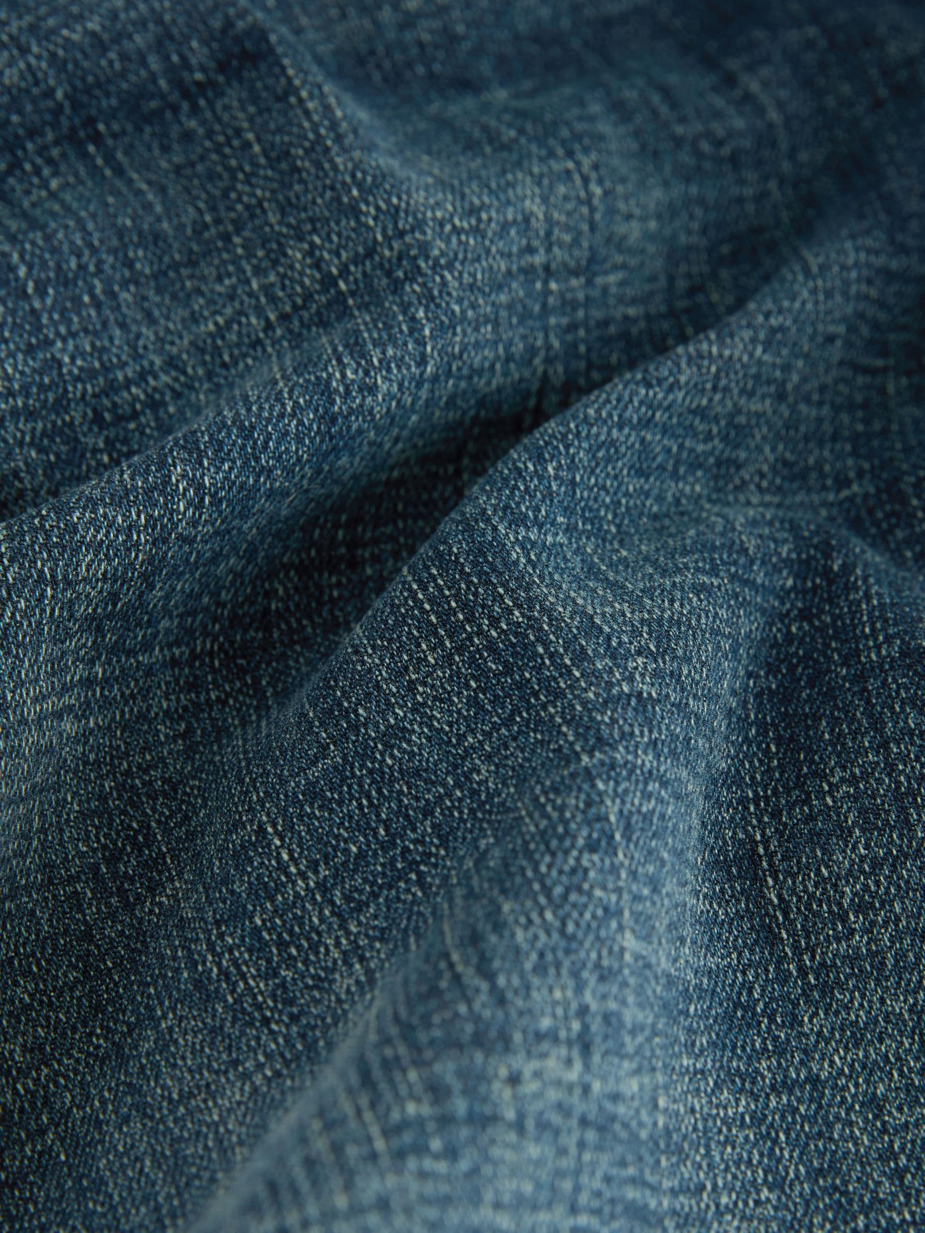 Vintage blauw - Standaard toelopende pasvorm - Authentieke stretch denim jeans