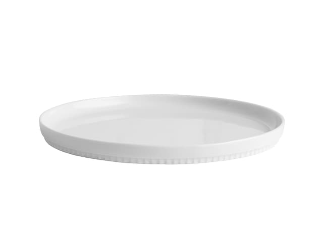 Pillivuyt Tallerken flad lige kant White