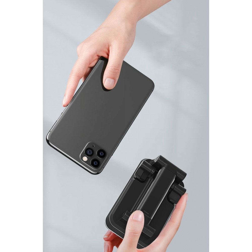 (10W) Faltbare Smartphone Dual Qi-Wireless Halterung 90° Grad Winkel- / Höhenverstellbar - Weiss