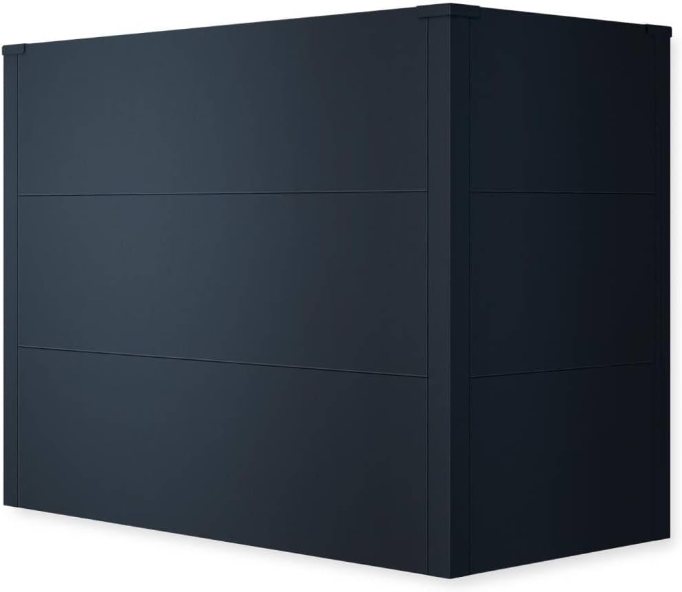 Metzler Hochbeet für den Garten oder Balkon – Stahl in Anthrazit | Witterungsbeständiges Metall-Gartenbeet, Pflanzenbeet, Blumenhochbeet | 100 x 50 x 77 cm