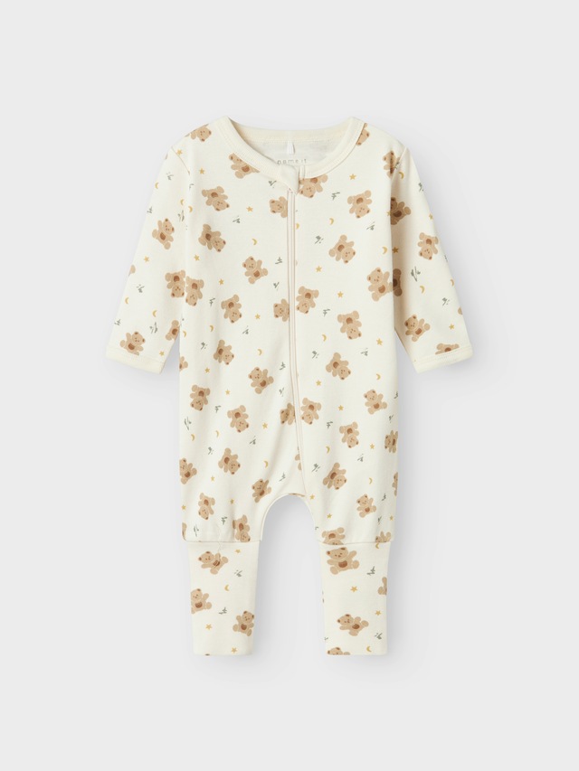 Name It Schlafoverall »NBNNIGHTSUIT 2P ZIP FF JET BEAR NOOS«, 2 Stk.