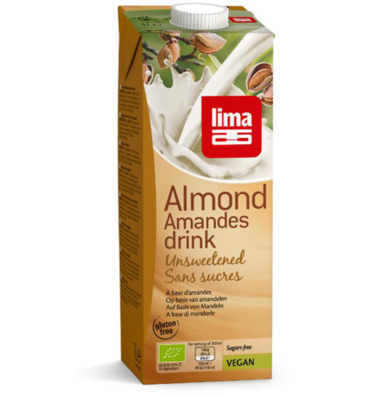 Lima Amandel Drink Suikervrij Bio (1000 ml)