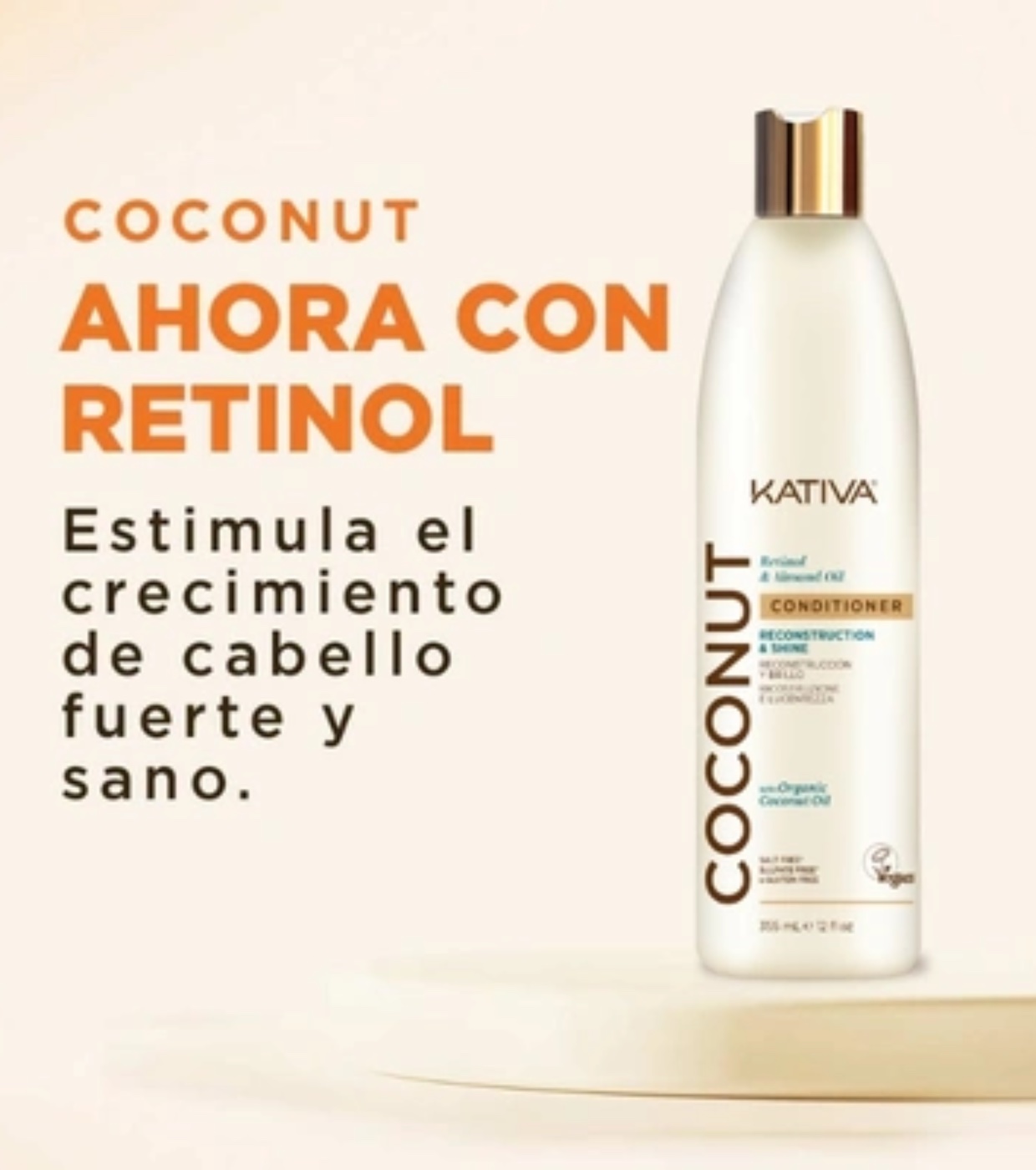 Kativa - *Coconut* - Condicionador de reconstrução e brilho