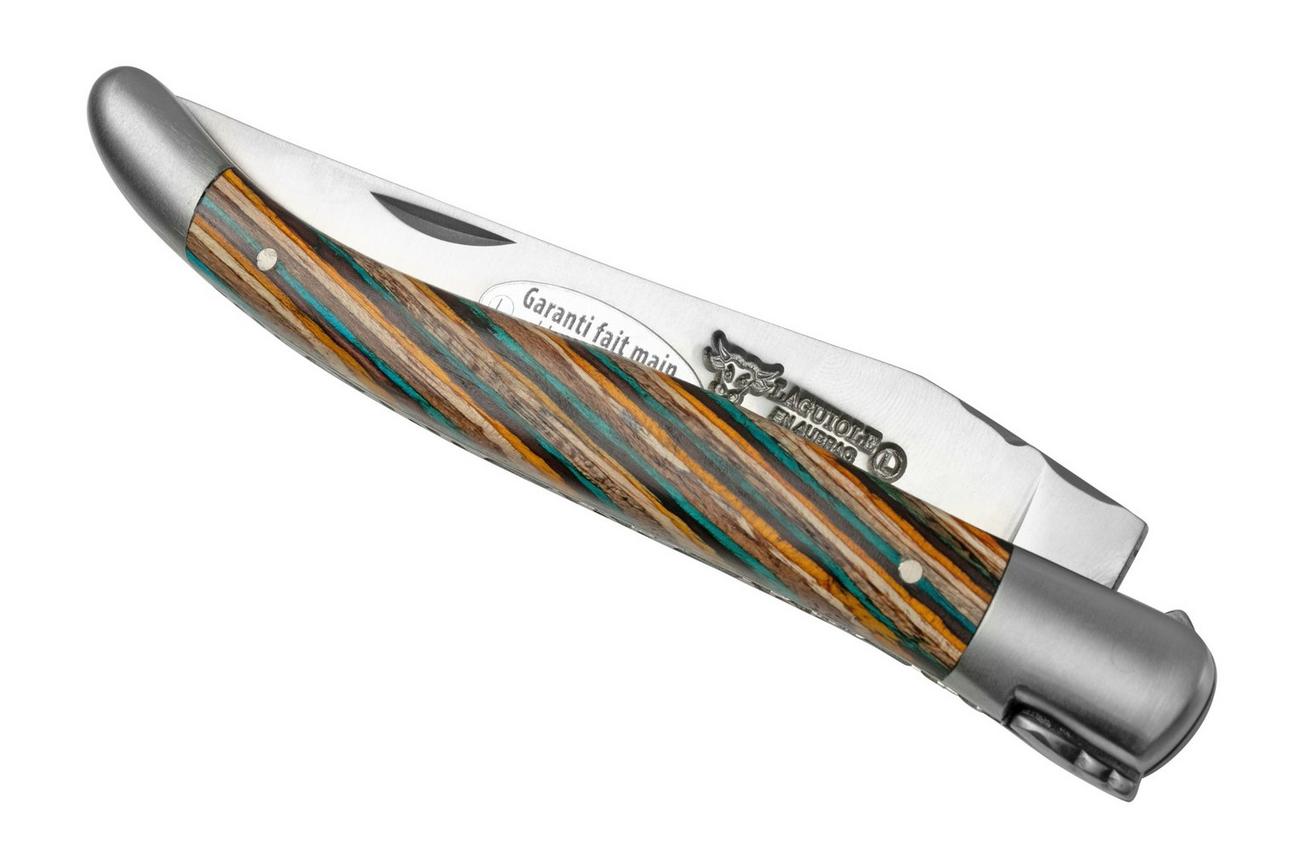 Laguiole en Aubrac Samba Brown L0212SAMIF bruin sambahout, mat, 12 cm