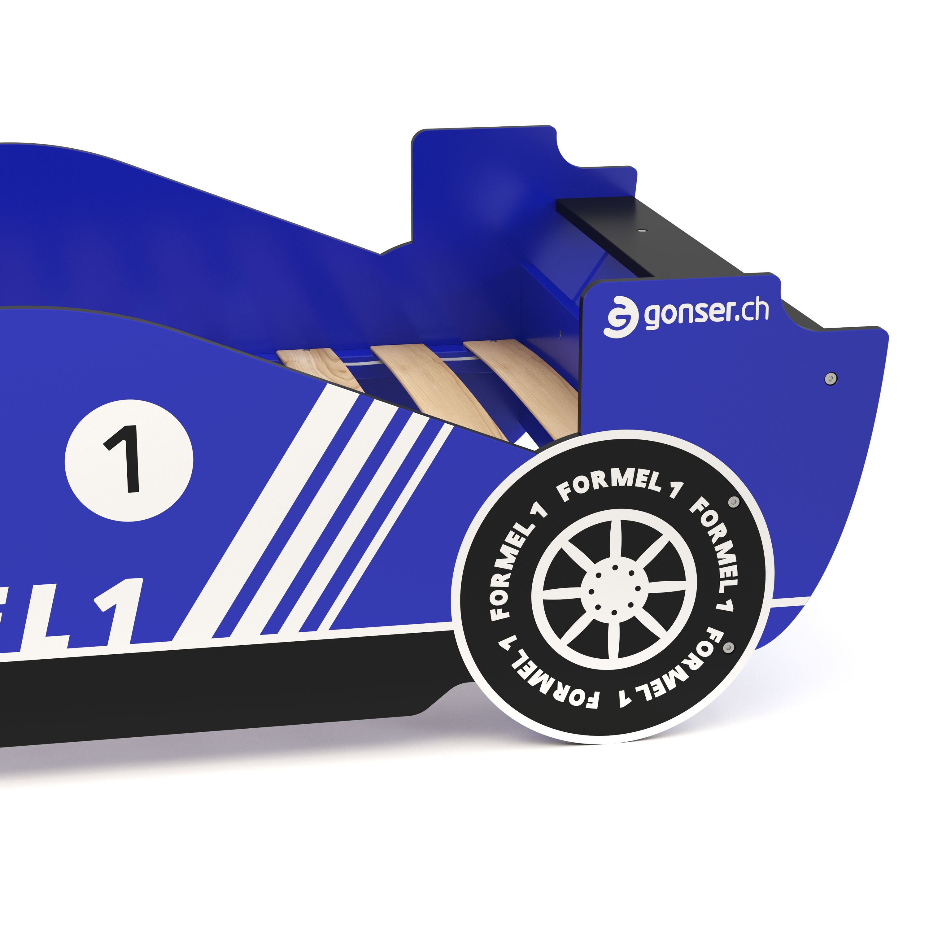 Kinderbett Rennwagen Bett RACER blau