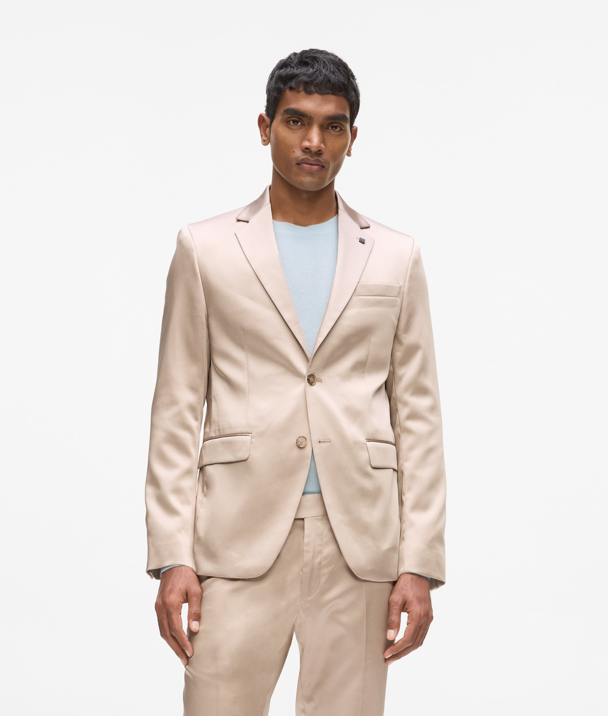 Satijnen blazer