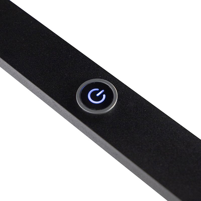 Design hanglamp zwart incl. LED met touchdimmer - Platina