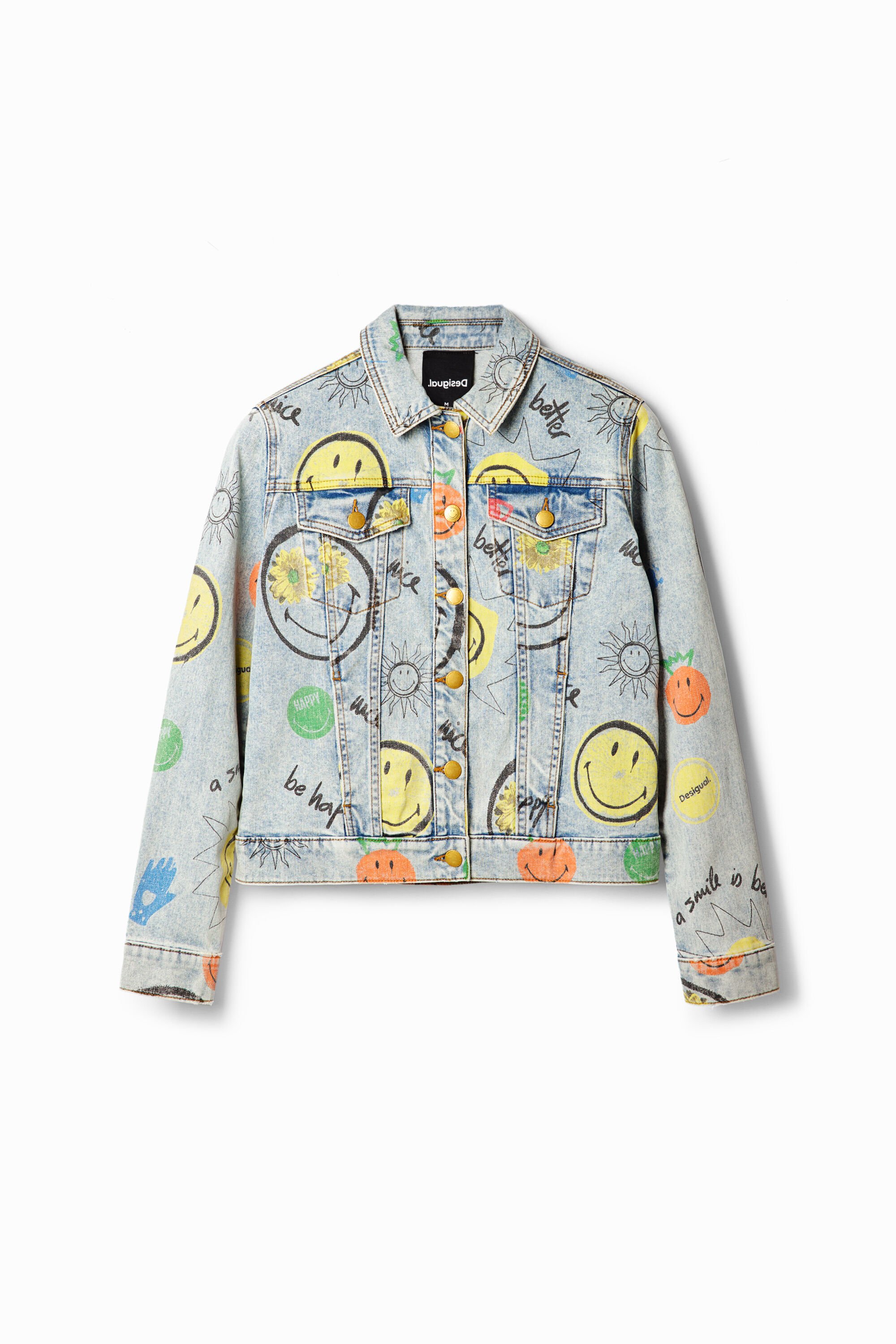 Veste oversize en jean Smiley
