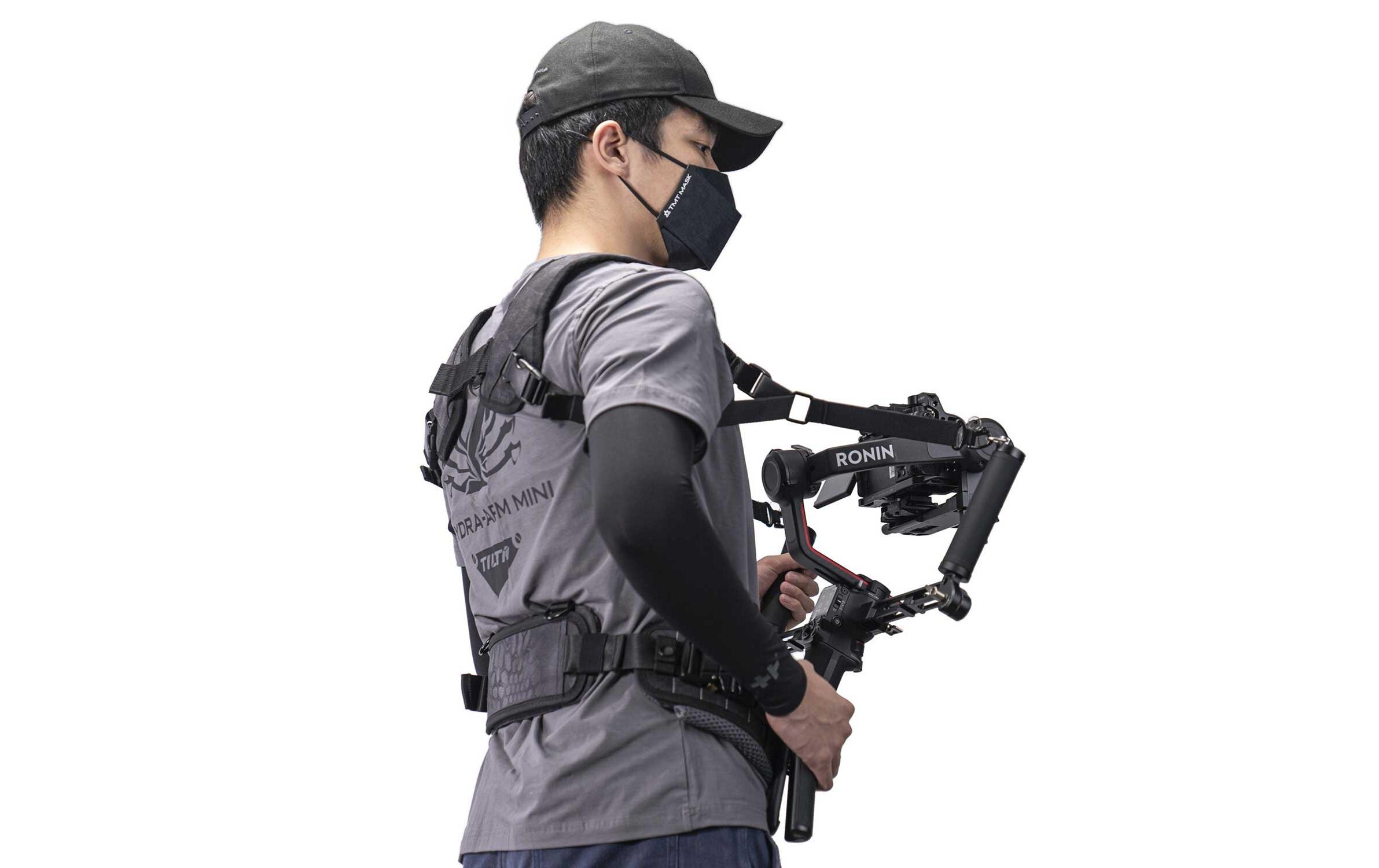 Lightweight Dual Handle Gimbal Support System<br>Leichtes Gimbal-Support-System zur Unterstützung kleinerer Handheld-Gimbals über längere Zeiträume