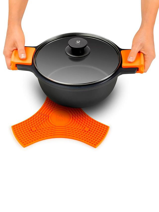 Untersetzer, Pfannenschutz & Topflappen aus Silikon, 3-in-1, EFFICIENT-Serie, 2er-Set