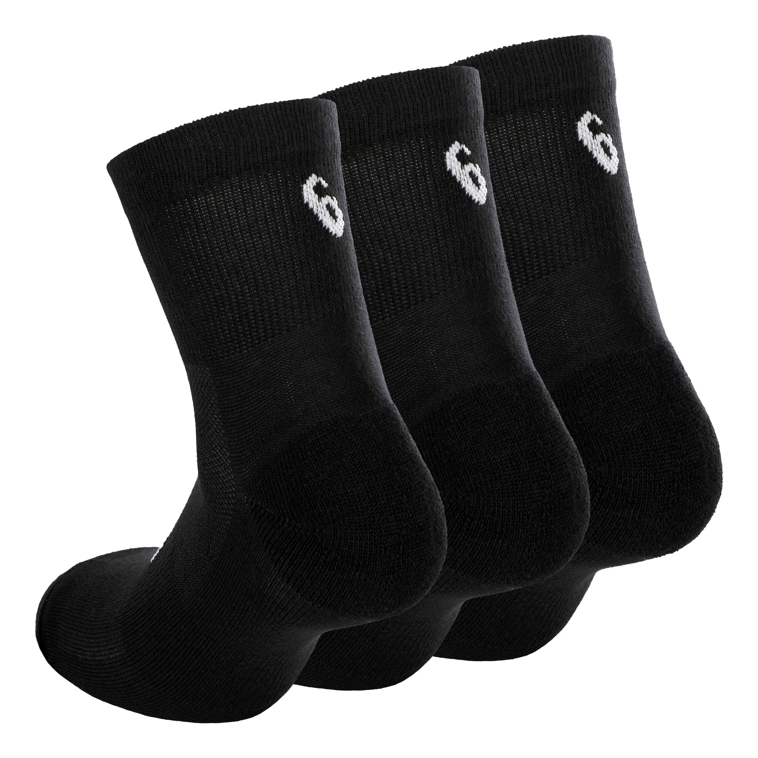 ASICS Quarter Chaussettes De Sport Pack De 3 - Noir , Blanc