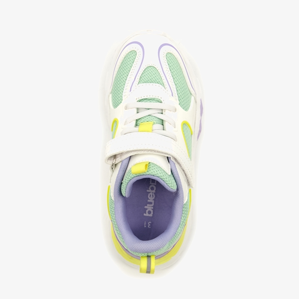 Blue Box meisjes dad sneakers wit/mintgroen