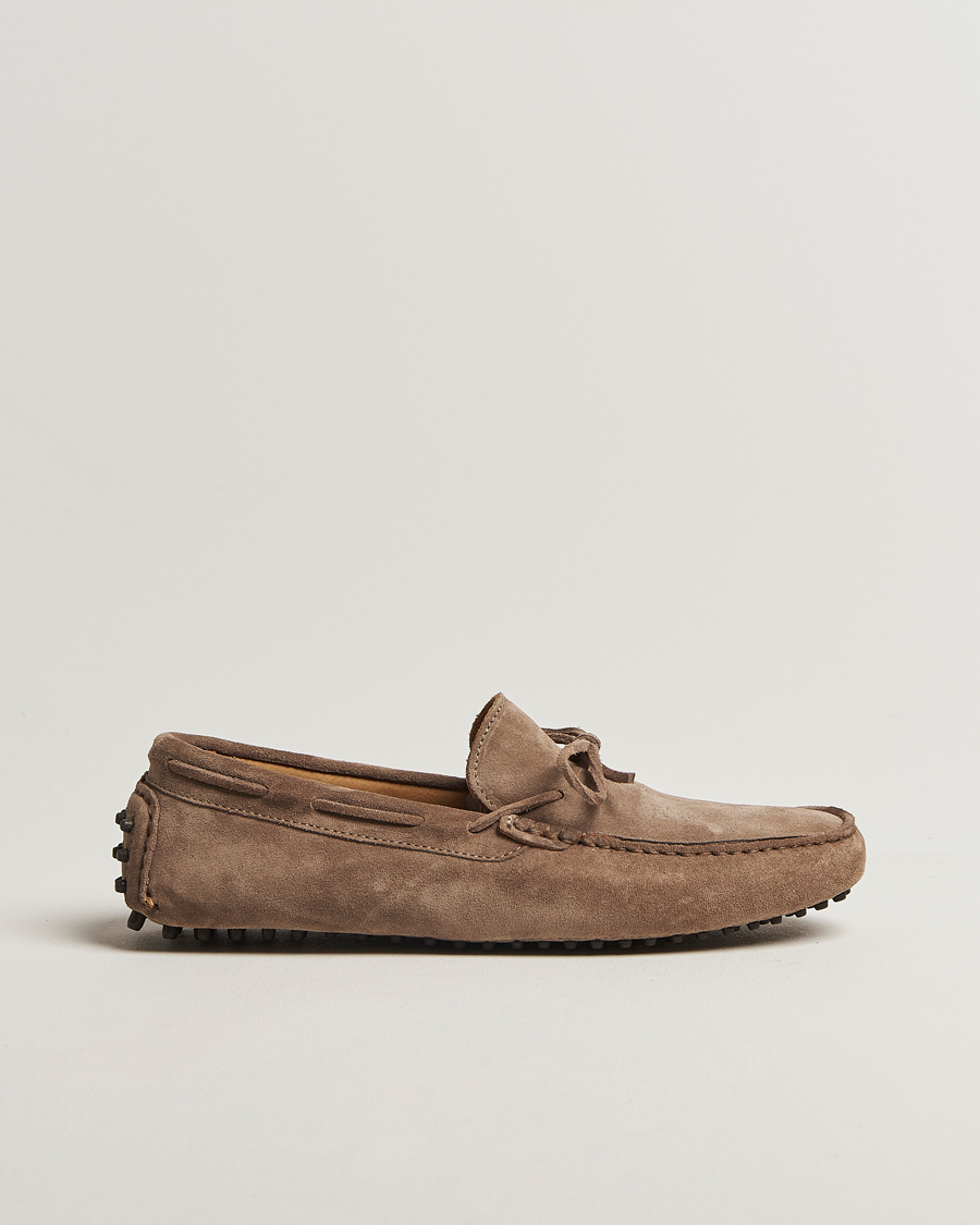 Oscar Jacobson Driving Shoe Suede Grey