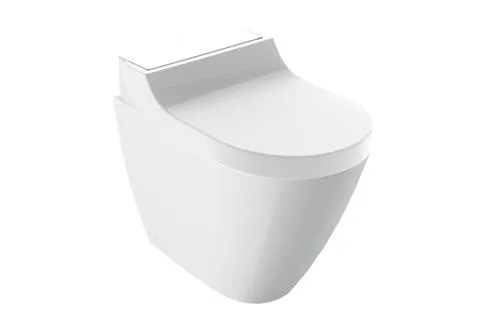 Geberit Aqc Tuma Comfort gulvstående douchetoilet, sort