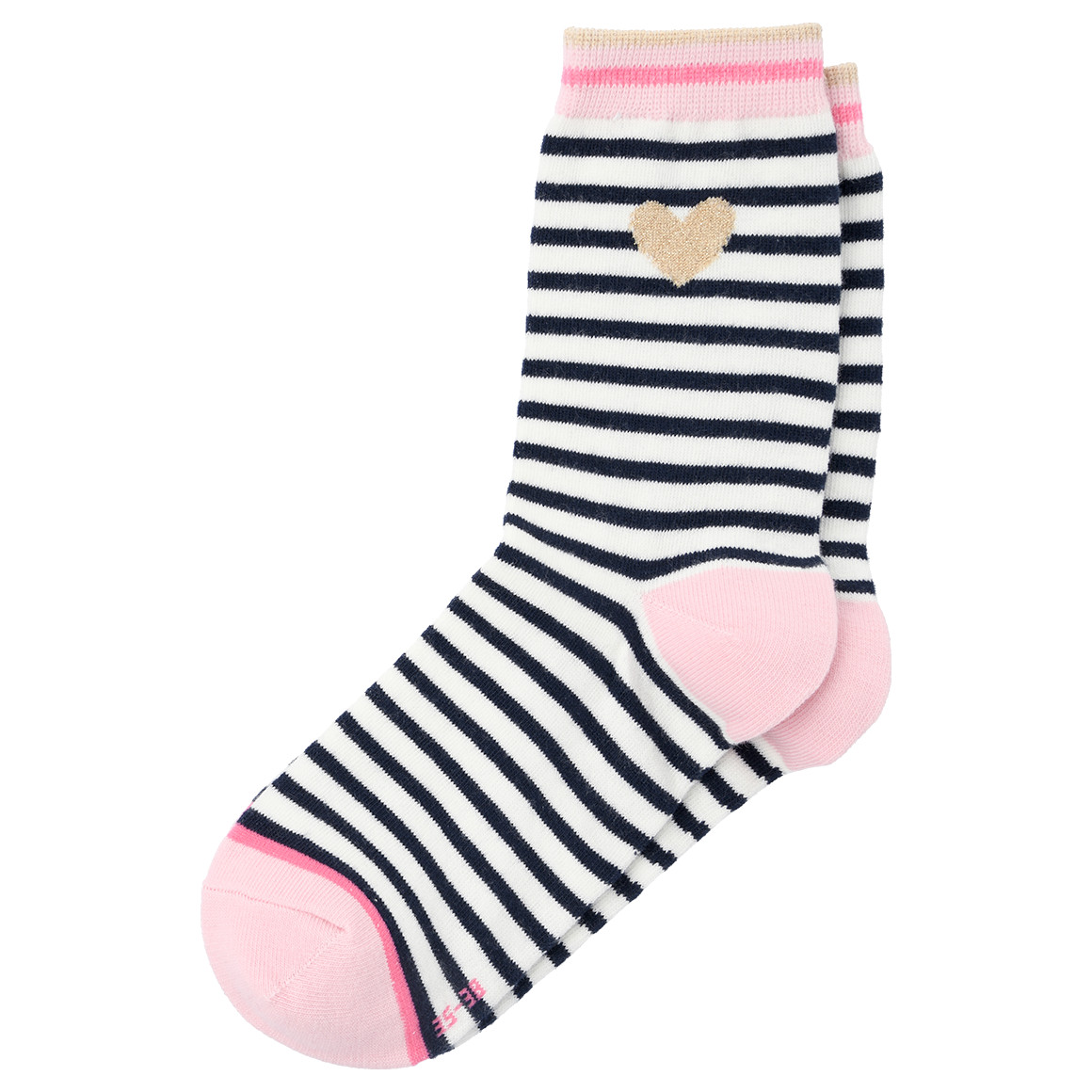 Gina Benotti 3 Paar Damen Socken mit verschiedenen Motiven dunkelblau / rosa
