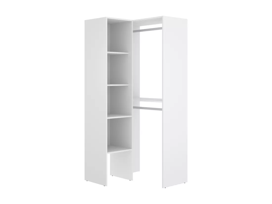 Dressing d'angle - L225 cm - Blanc - FERDINAND