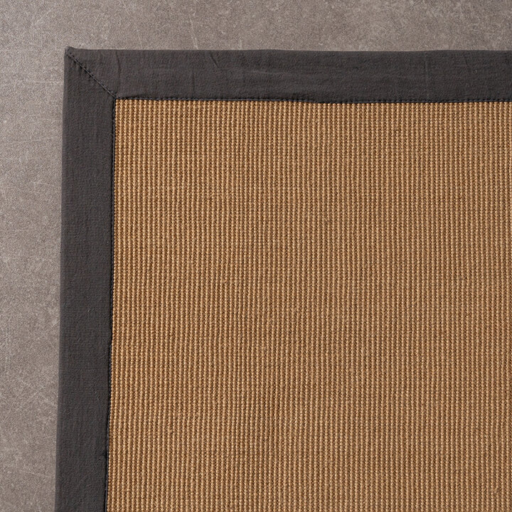 Sisal vloerkleed - Tulum Border Antraciet