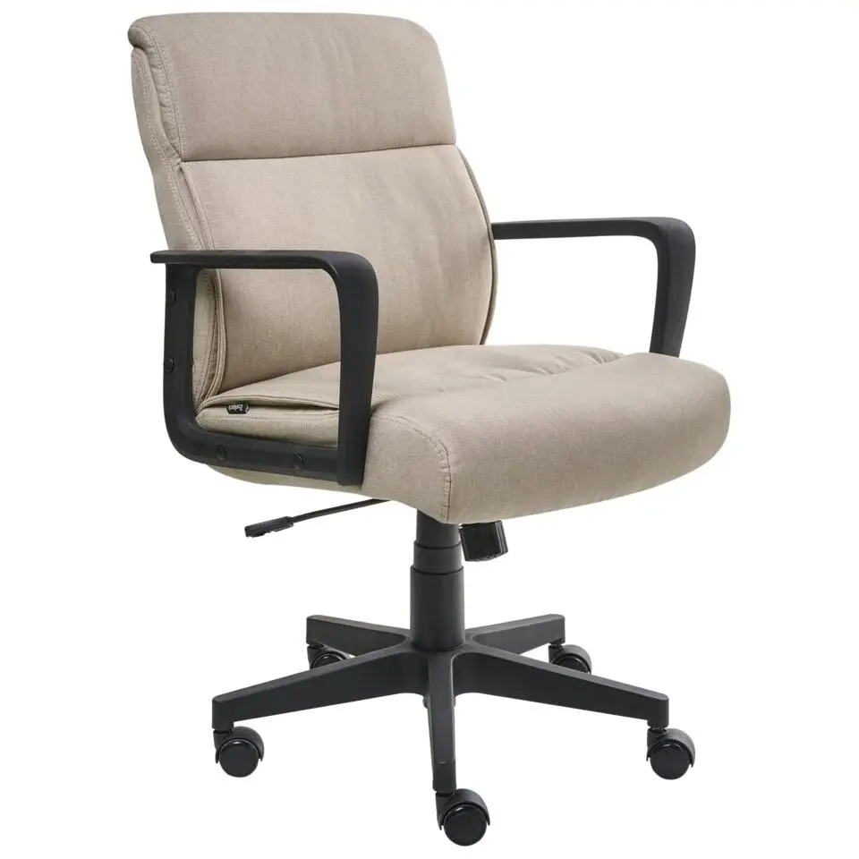 BYRON - Bureaustoel - Beige - Stof