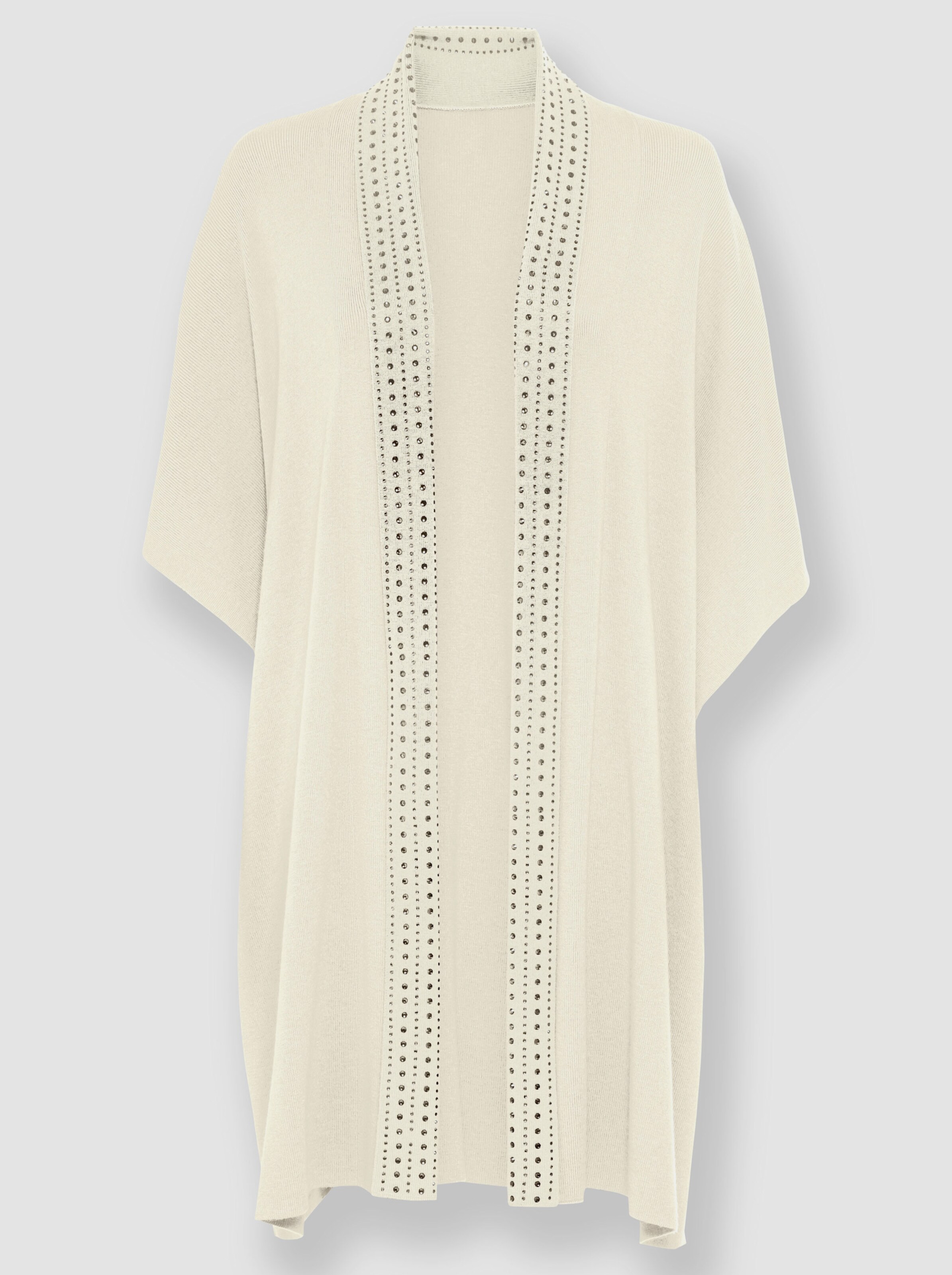 Long-Strickjacke