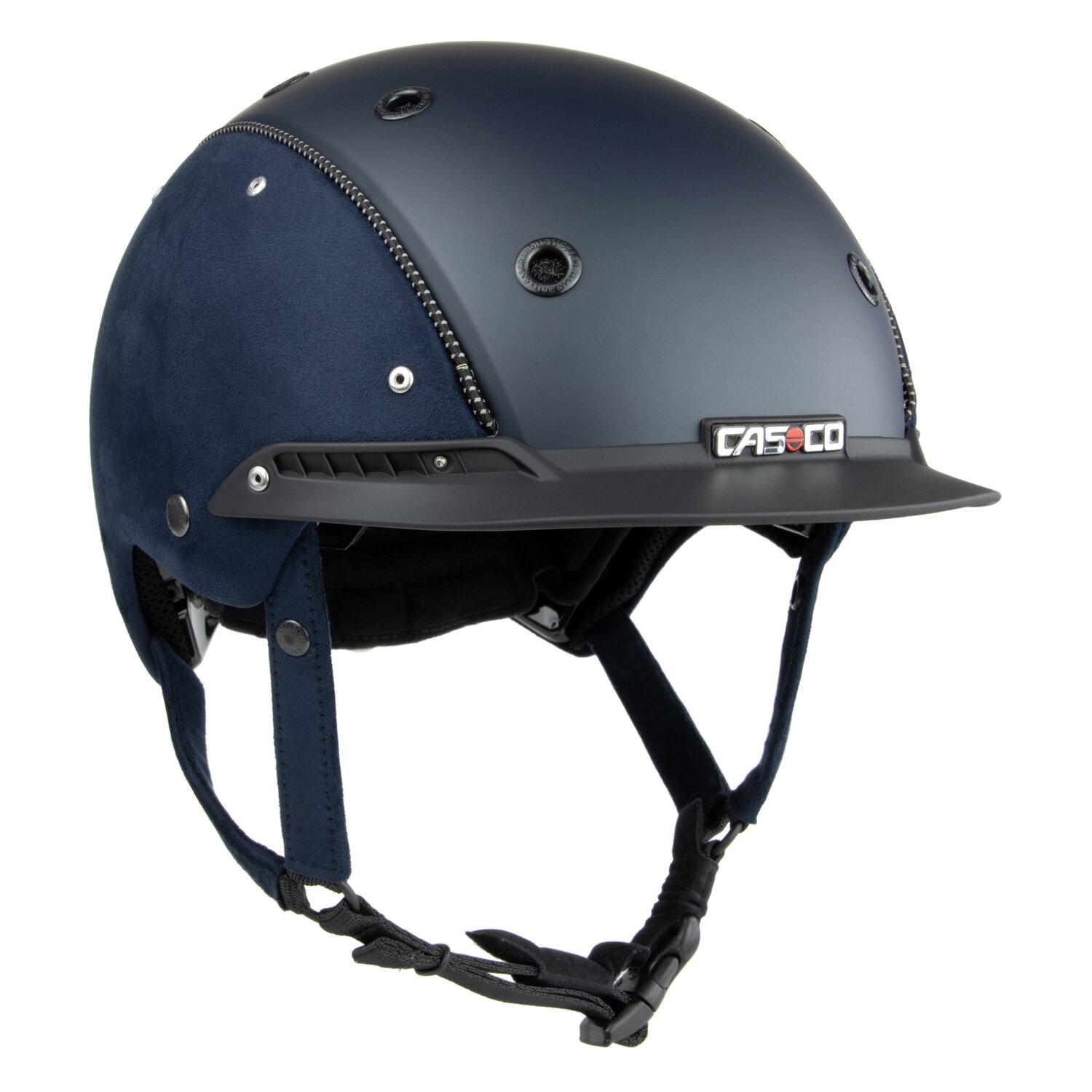 CASCO Reithelm Champ-3 Nubuk  - nachtblau