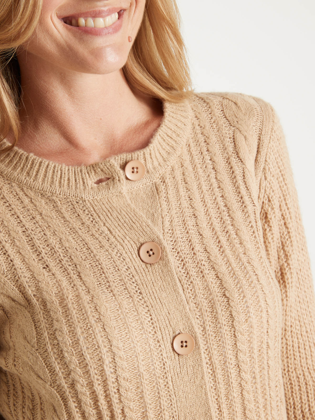 Cardigan à torsades
